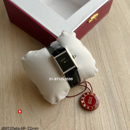 Tank de Cartier / preto