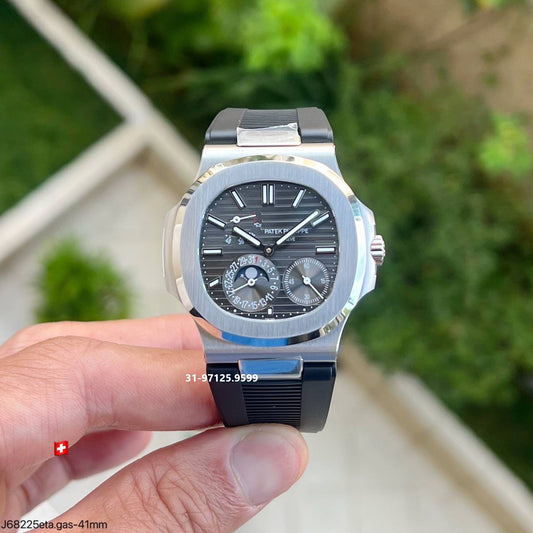 Patek  Philippe Nautilus / preto borracha