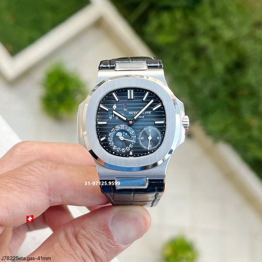 Patek  Philippe Nautilus / azul couro