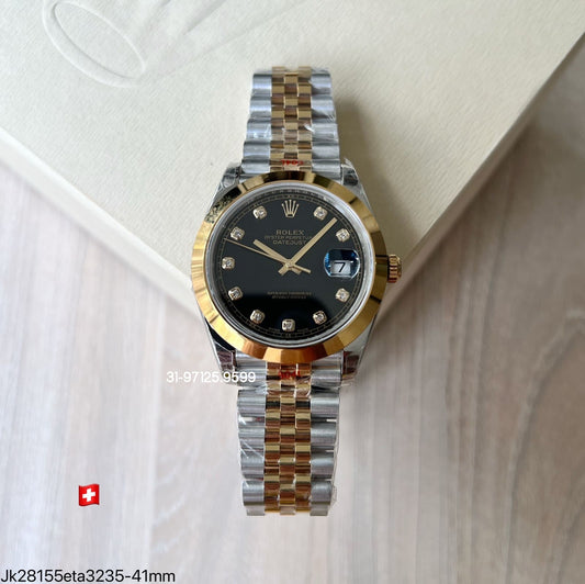 Rolex Datejust - 41mm / Misto Gold - com pedras