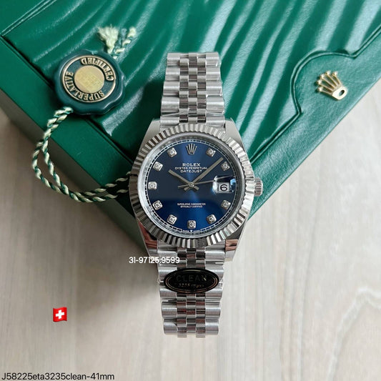 Rolex Datejust - 41mm / Fábrica Clean - com pedras