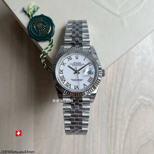 Rolex Datejust - 41mm / fundo Branco