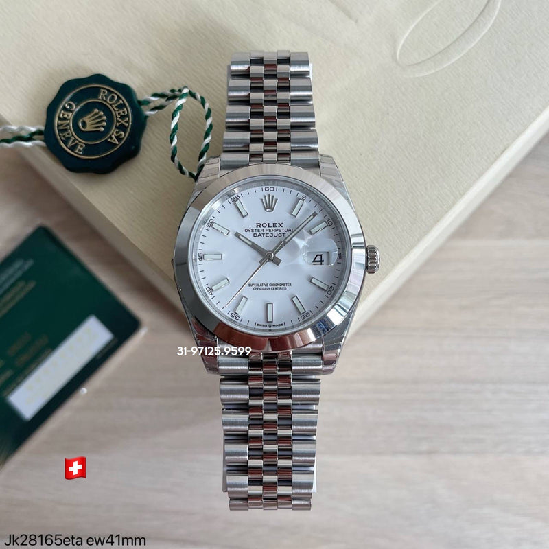 Rolex Datejust - 41mm / fundo Branco