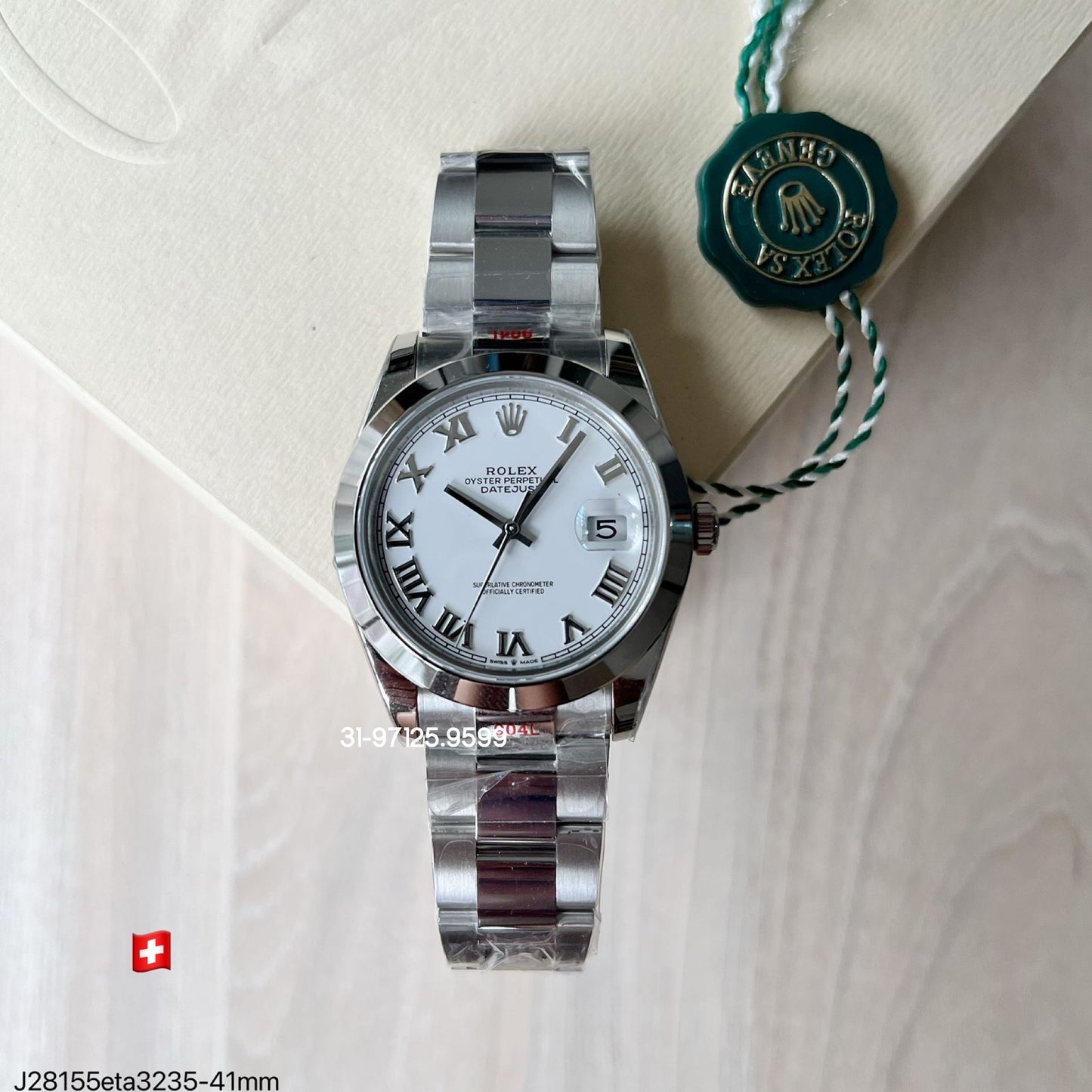 Rolex Datejust - 41mm / fundo Branco