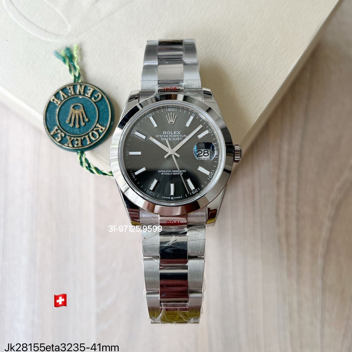 Rolex Datejust - 41mm / fundo cinza