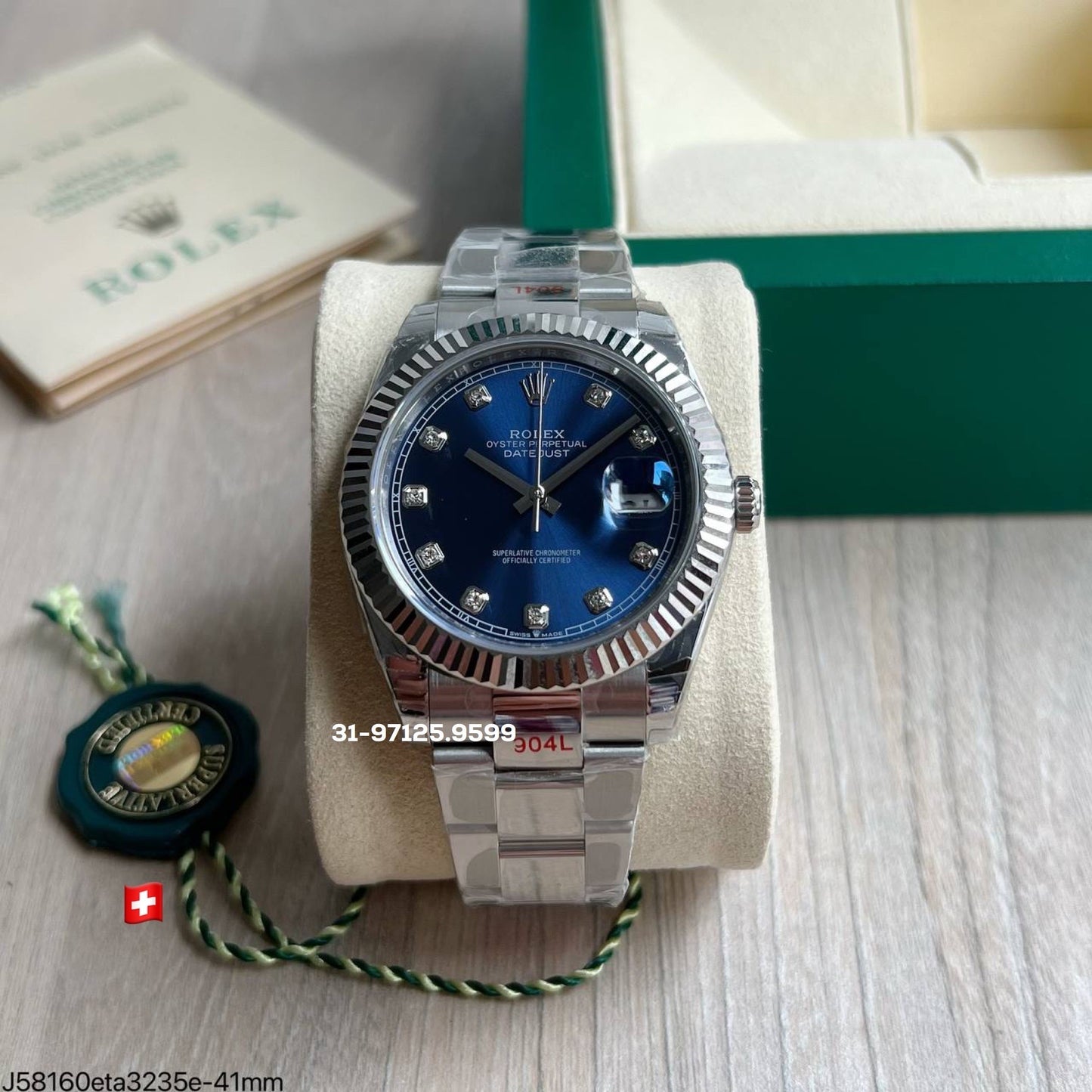 Rolex Datejust - 41mm /  com pedras