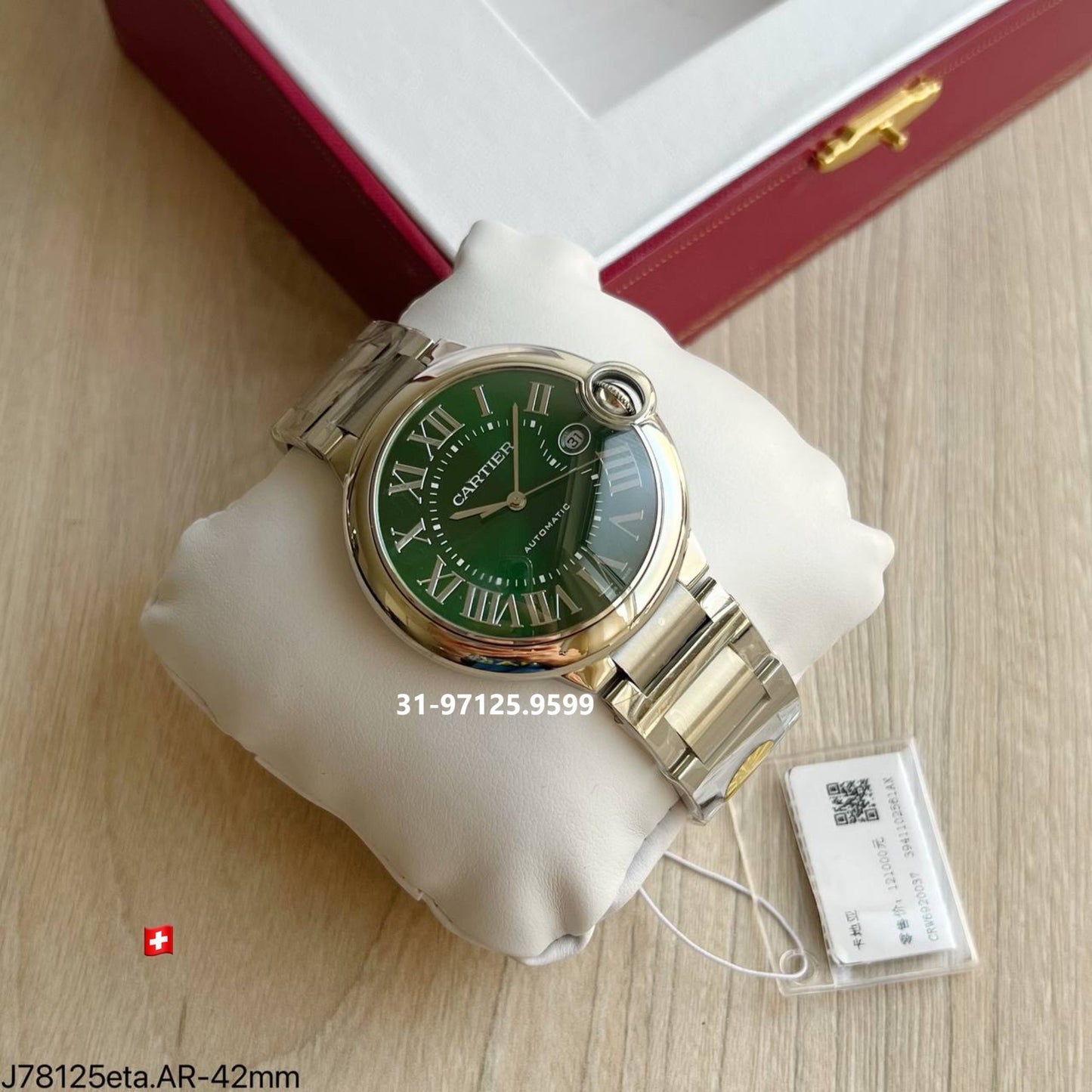 Ballon de Cartier - 42mm / Verde