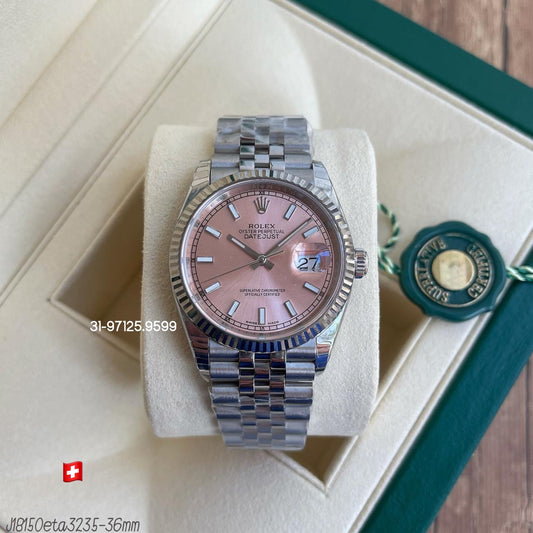 Rolex Datejust - 36mm / fundo Rosa