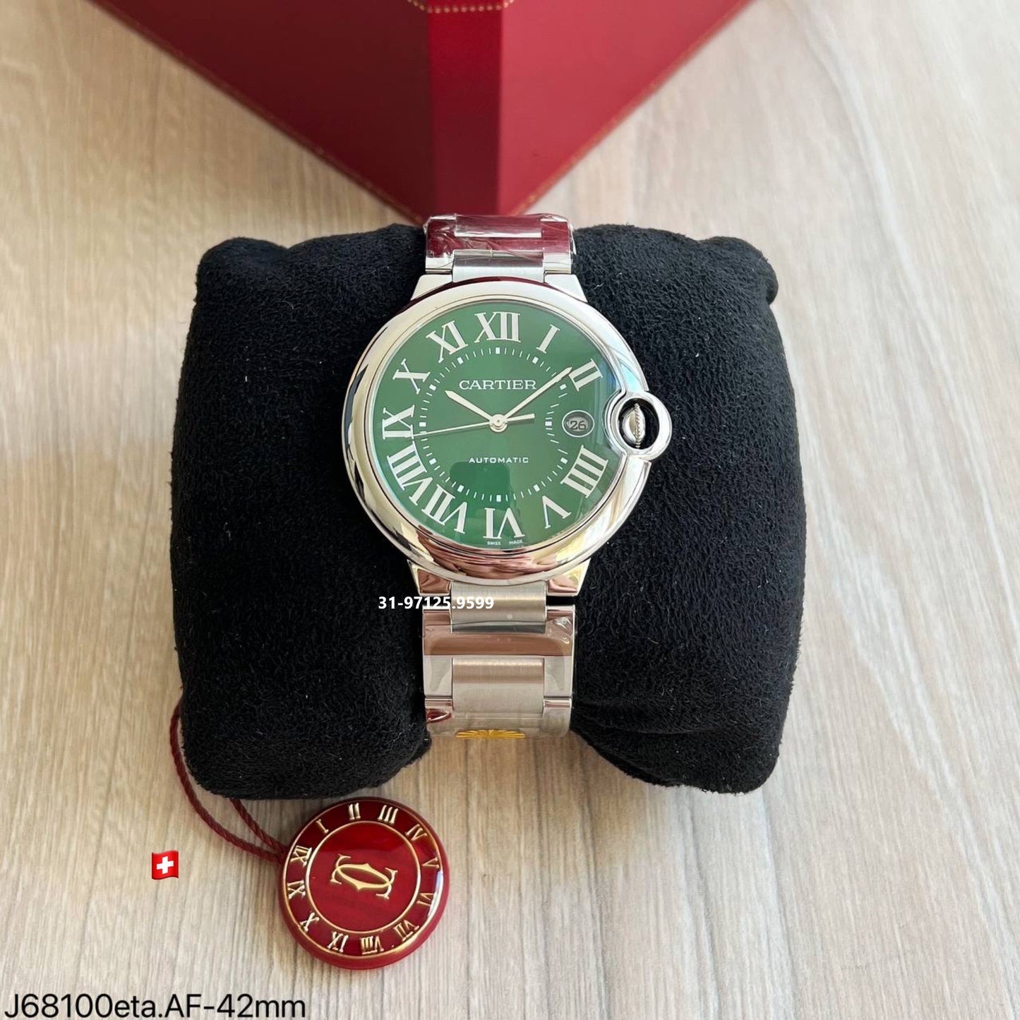 Ballon de Cartier - 42mm / Verde