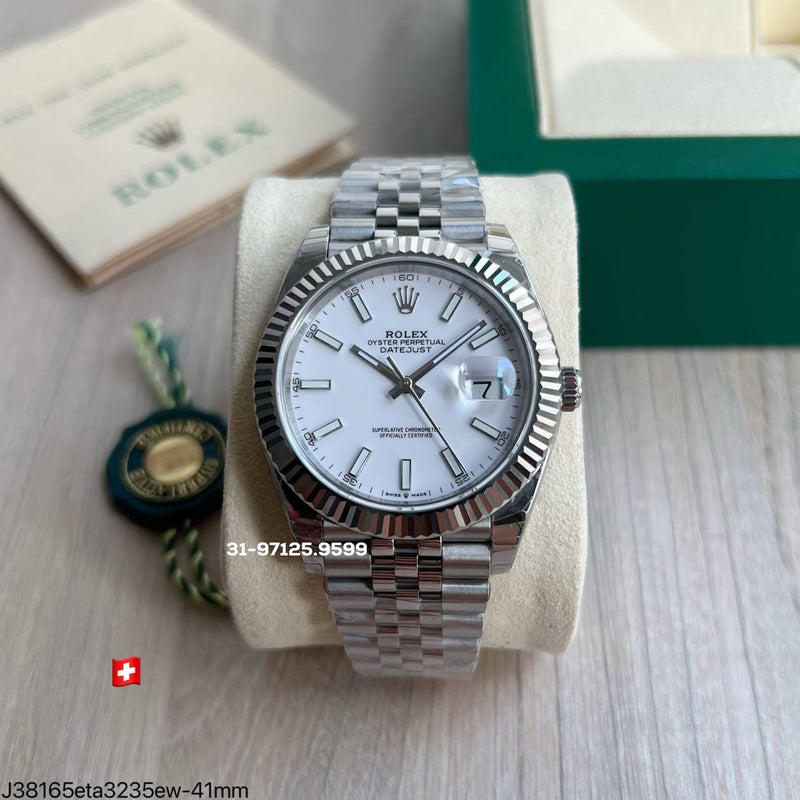 Rolex Datejust - 41mm / fundo Branco
