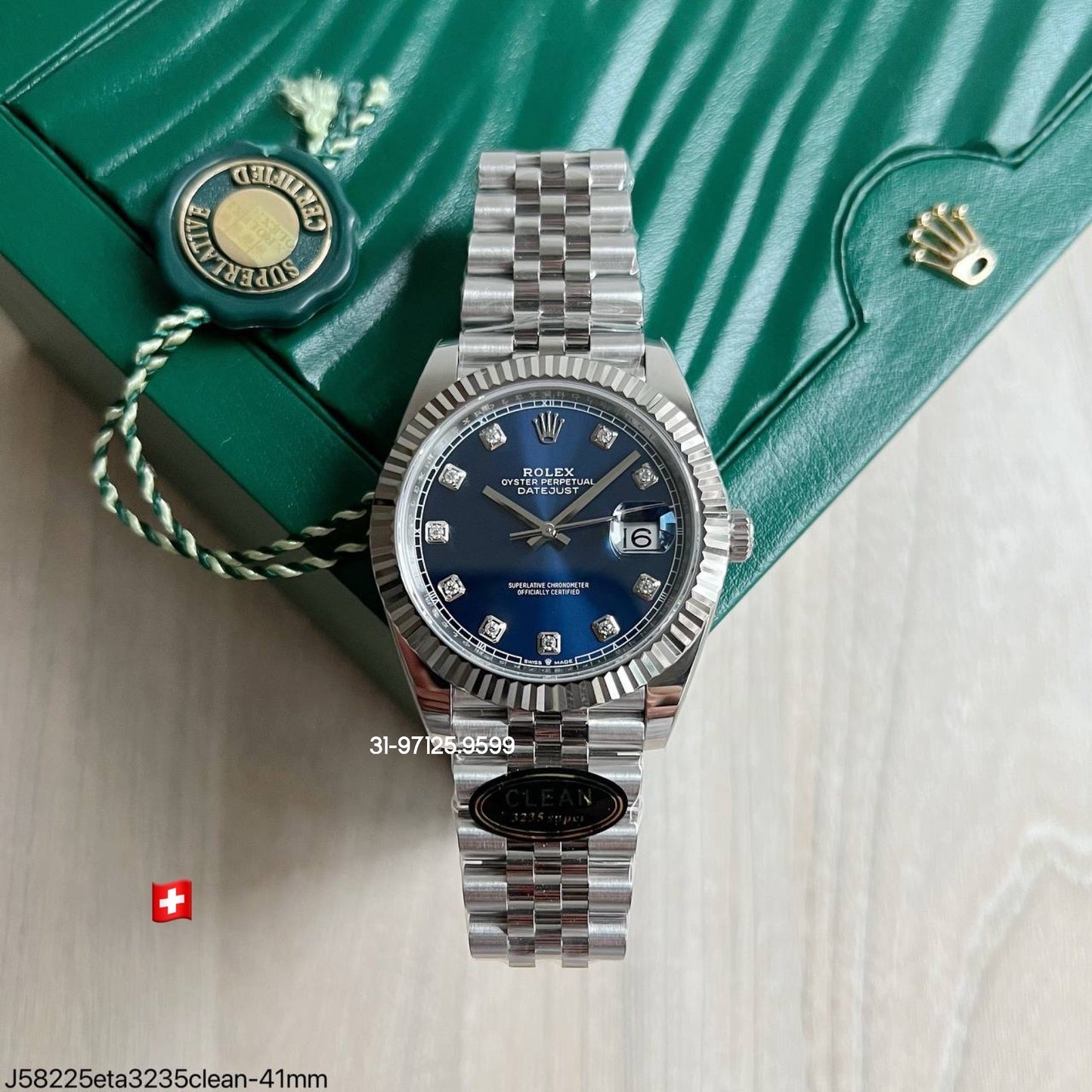 Rolex Datejust - 41mm / Fábrica Clean - com pedras