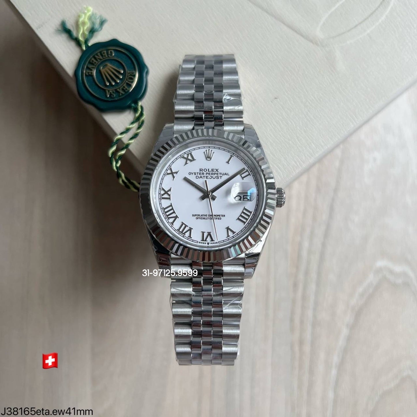 Rolex Datejust - 41mm / fundo Branco